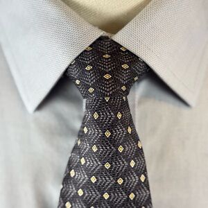 Trevisan Venezia Men’s Necktie with Multicolor Diamond Design 100% Silk